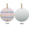 Sewing Time Ceramic Flat Ornament - Circle Front & Back (APPROVAL)