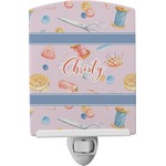 Sewing Time Ceramic Night Light (Personalized)
