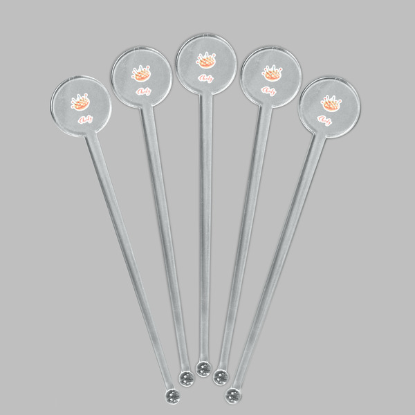 Sewing Time Clear Plastic 7" Stir Stick - Round - Fan View