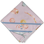 Sewing Time Cloth Dinner Napkin - Single w/ Name or Text