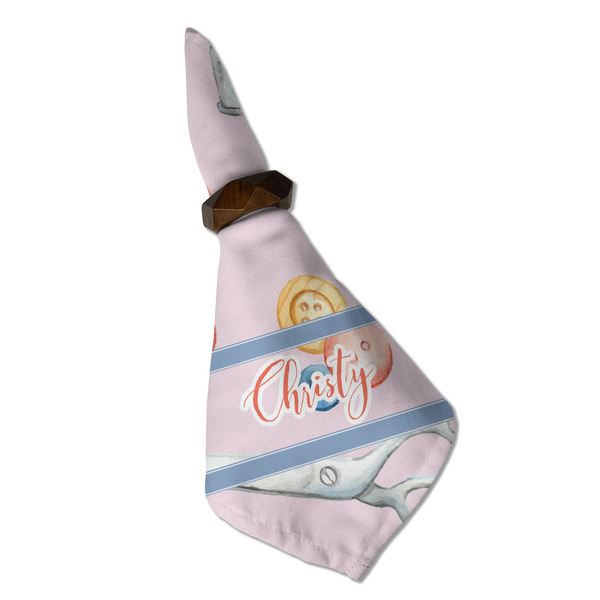 Sewing Time Cloth Napkins - Personalized Dinner (Folded in Ring) (MAIN)