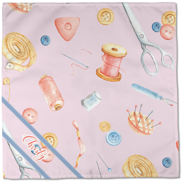 Sewing Time Cloth Napkins - Personalized Dinner (Full Open)