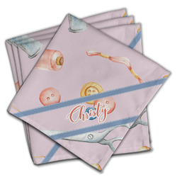 Sewing Time Cloth Napkins (Set of 4) (Personalized)
