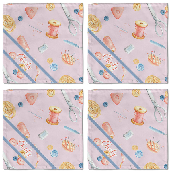 Sewing Time Cloth Napkins - Personalized Lunch (APPROVAL) Set of 4