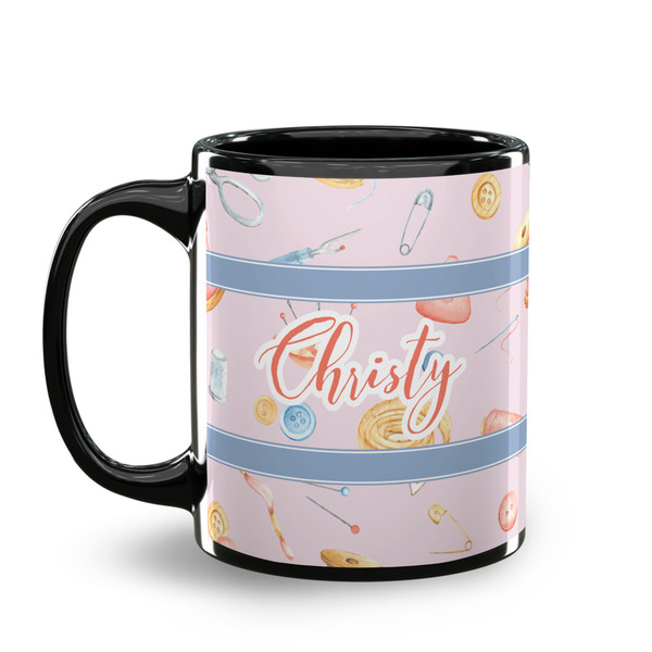 Sewing Time Coffee Mug - 11 oz - Black