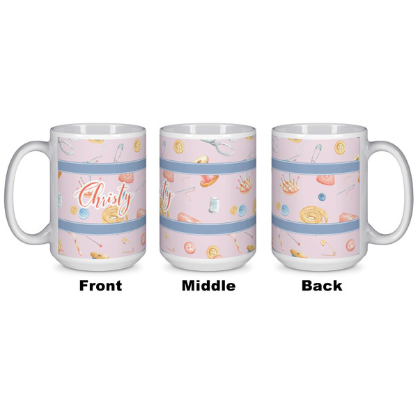 Sewing Time Coffee Mug - 15 oz - White APPROVAL