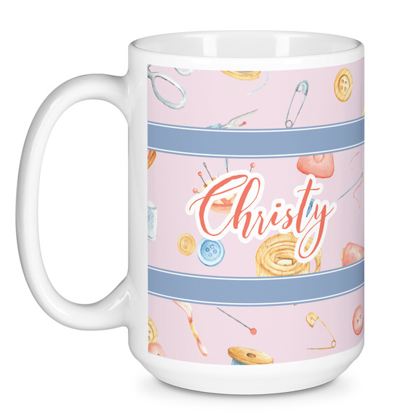 Sewing Time Coffee Mug - 15 oz - White