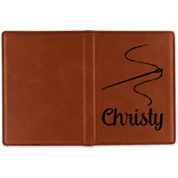 Sewing Time Cognac Leather Passport Holder Outside Single Sided - Apvl