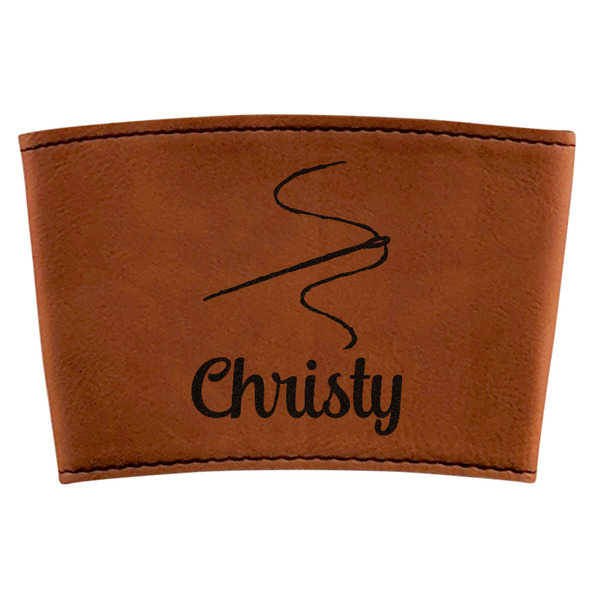 Custom Sewing Time Leatherette Cup Sleeve (Personalized)