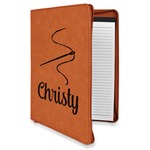 Sewing Time Leatherette Zipper Portfolio with Notepad - Single Sided (Personalized)