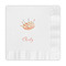 Sewing Time Embossed Decorative Napkin - Front View