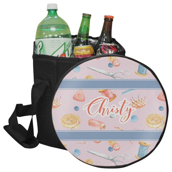 Custom Sewing Time Collapsible Cooler & Seat (Personalized)