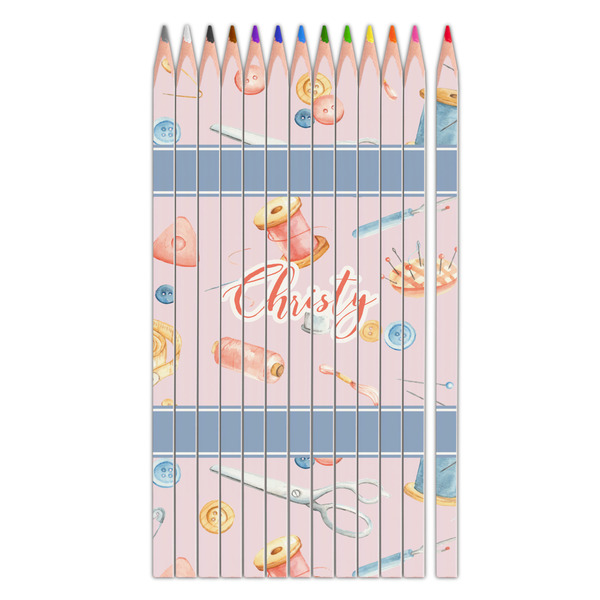 Custom Sewing Time Colored Pencils (Personalized)