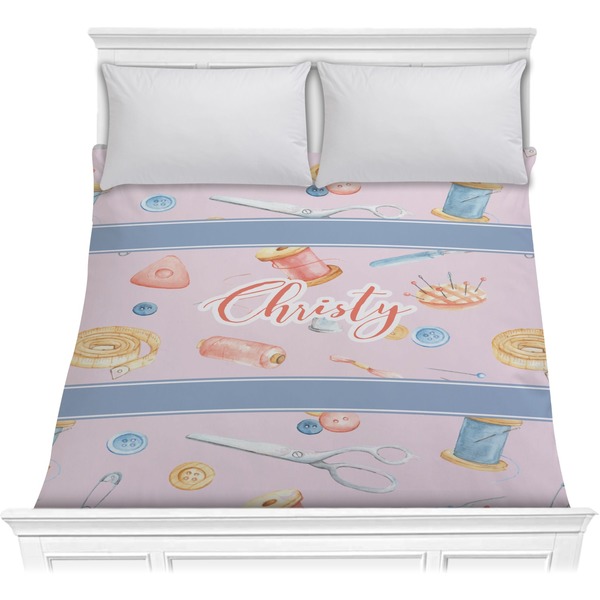 Custom Sewing Time Comforter - Full / Queen (Personalized)
