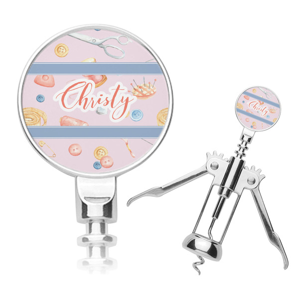 Custom Sewing Time Corkscrew (Personalized)
