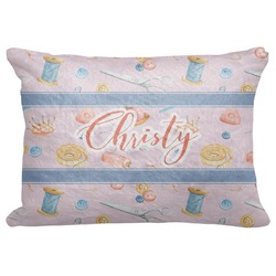 Sewing Time Decorative Baby Pillowcase - 16"x12" (Personalized)