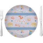 Sewing Time 10" Glass Lunch / Dinner Plates - Single or Set (Personalized)