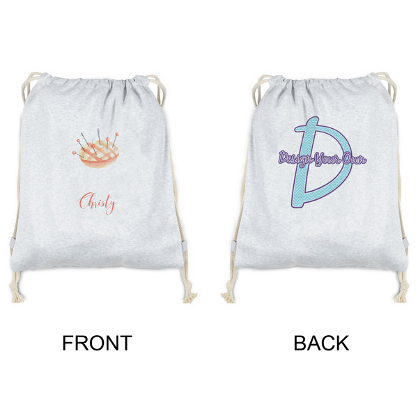 Sewing Time Drawstring Backpacks - Sweatshirt Fleece - Double Sided - APPROVAL