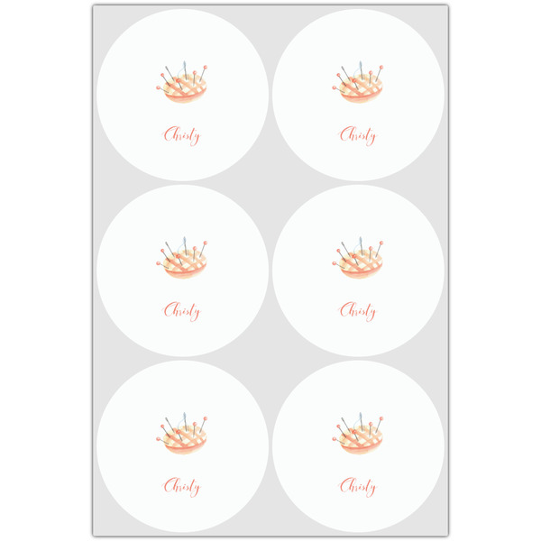 Sewing Time Drink Topper - XLarge - Set of 6