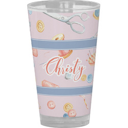 Sewing Time Pint Glass - Full Color (Personalized)