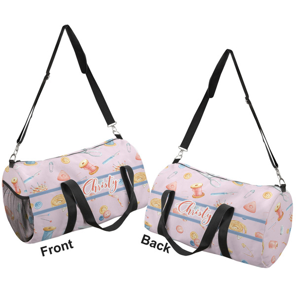 Sewing Time Duffle bag small front and back sides
