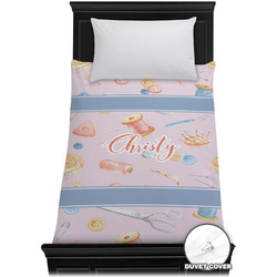 Sewing Time Duvet Cover - Twin XL (Personalized)