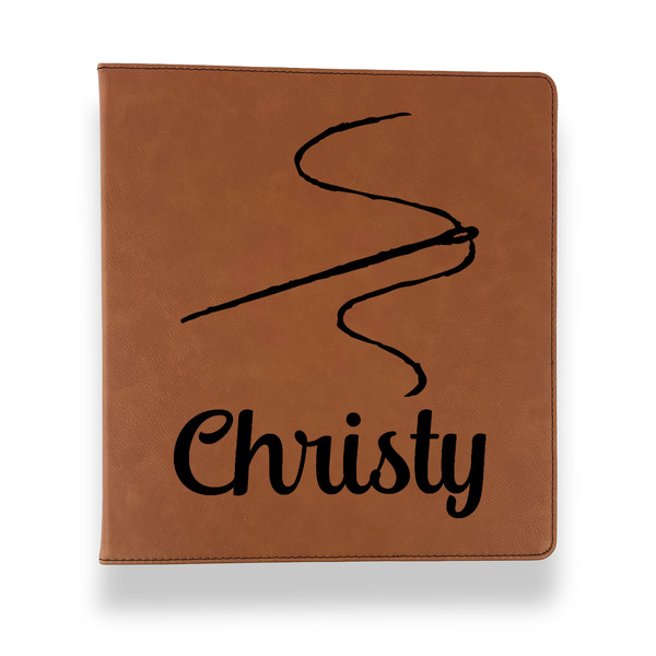 Sewing Time Leather Binder - 1" - Rawhide - Front View