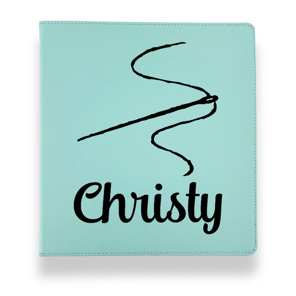 Sewing Time Leather Binders - 1" - Teal - Front View