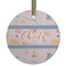 Sewing Time Frosted Glass Ornament - Round