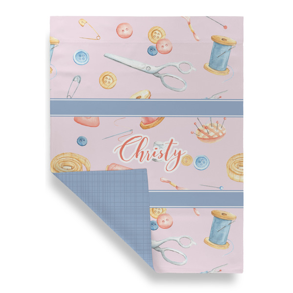 Sewing Time Garden Flags - Large - Double Sided - FRONT FOLDED