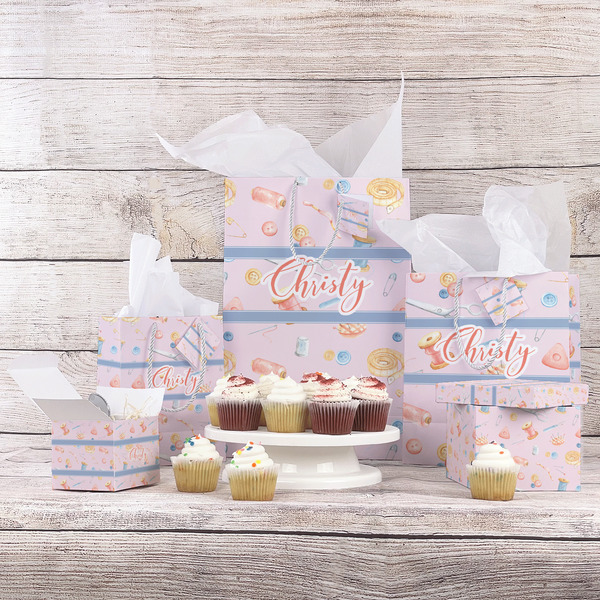 Sewing Time Gift Bags - In Context