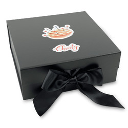 Sewing Time Gift Box with Magnetic Lid - Black (Personalized)