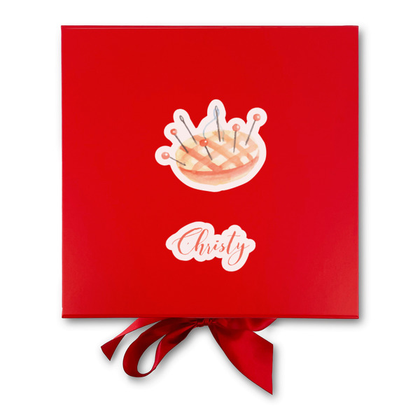 Sewing Time Gift Boxes with Magnetic Lid - Red - Approval