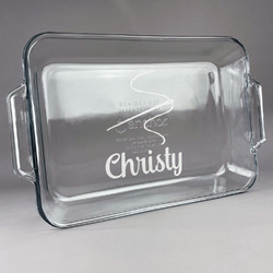 Sewing Time Glass Baking Dish with Truefit Lid - 13in x 9in (Personalized)