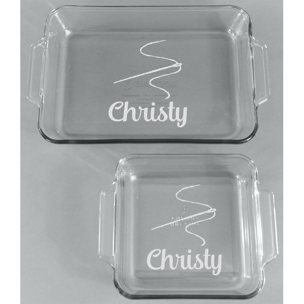 Sewing Time Glass Baking Dish Set - FRONT