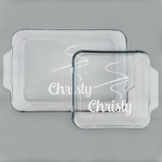 Sewing Time Set of Glass Baking & Cake Dish - 13in x 9in & 8in x 8in (Personalized)