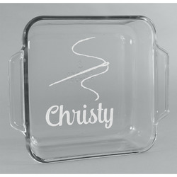 Sewing Time Glass Cake Dish - 8in x 8in (Personalized)
