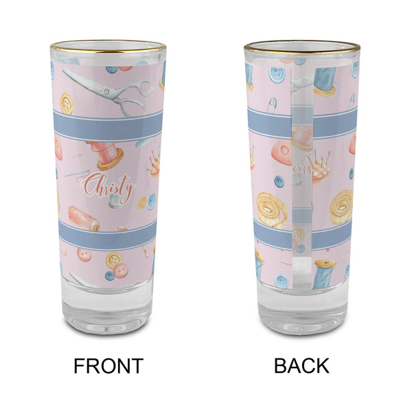 Sewing Time Glass Shot Glass - 2 oz - Single - APPROVAL