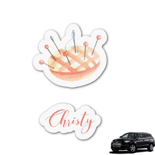 Custom Sewing Time Graphic Car Decal (Personalized)