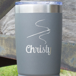 Sewing Time 20 oz Stainless Steel Tumbler - Grey - Single Sided (Personalized)