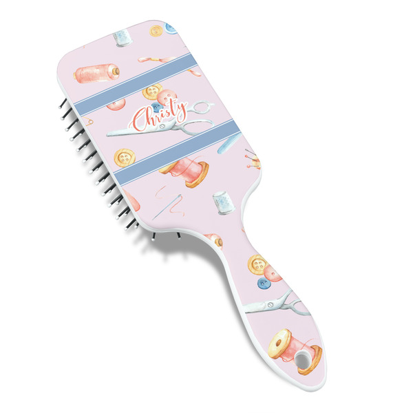 Sewing Time Hair Brush - Angle View
