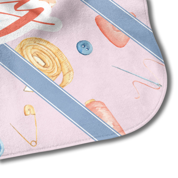 Sewing Time Hooded Baby Towel- Detail Corner