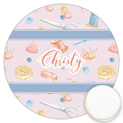 Sewing Time Printed Cookie Topper - 3.25" (Personalized)