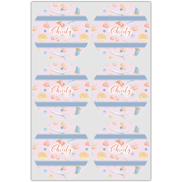 Sewing Time Icing Circle - Large - Set of 6