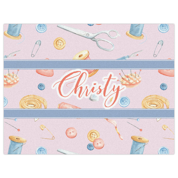 Sewing Time Indoor / Outdoor Rug - 6'x8' - Front Flat