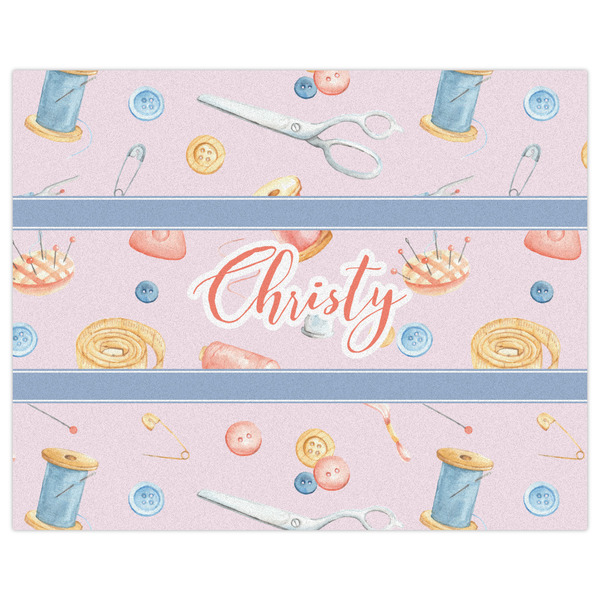 Sewing Time Indoor / Outdoor Rug - 8'x10' - Front Flat