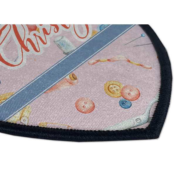 Sewing Time Iron on Shield 3 Detail