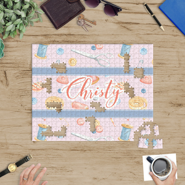 Sewing Time Jigsaw Puzzle 500 Piece - In Context