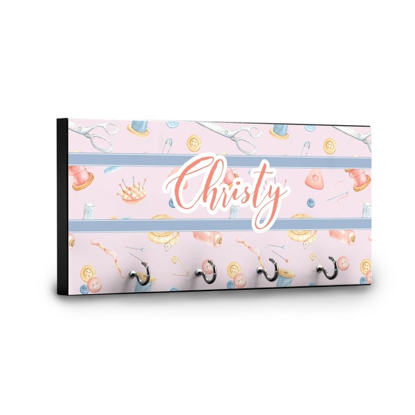 Sewing Time Key Hanger - Front View with Hooks