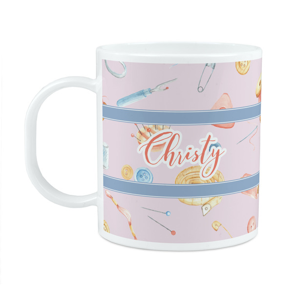 Custom Sewing Time Plastic Kids Mug (Personalized)